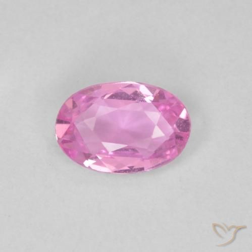 0.42ct Натуральный Средний розовый Сапфир, Овал, Чистота VVS