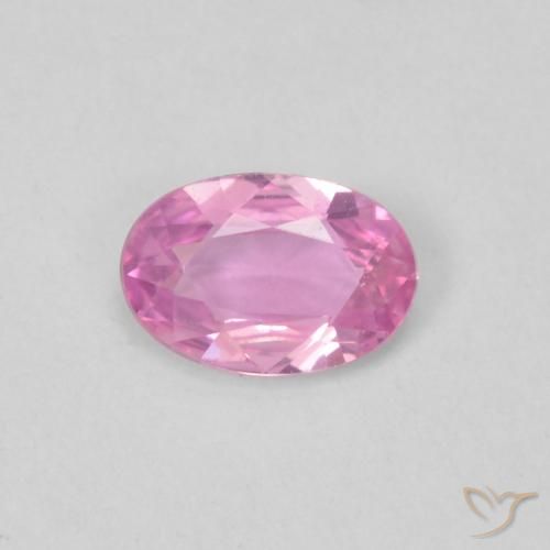 0.36ct Натуральный Темно-розовый Сапфир, Овал, Чистота VVS