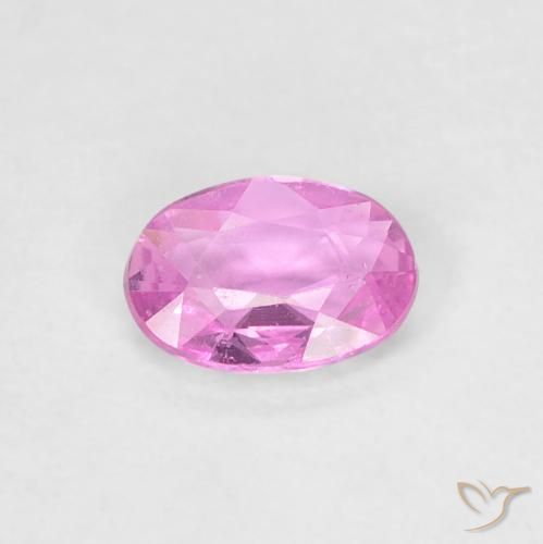 0.40ct Натуральный Пурпурно-розовый Сапфир, Овал, Чистота VVS