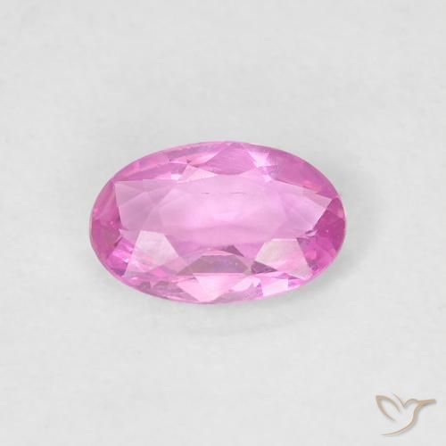 0.46ct Натуральный Яркий розовато-фиолетовый Сапфир, Овал, Чистота VVS