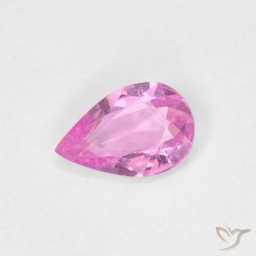 0.35ct Натуральный Интенсивный фиолетовый Сапфир, Форма груши, Чистота VVS