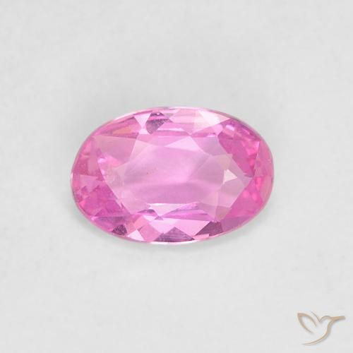 0.44ct Натуральный Пурпурно-розовый Сапфир, Овал, Чистота VVS