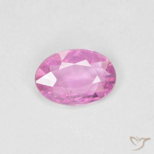 0.34ct Натуральный Ярко-розовый Сапфир, Овал, Чистота VS