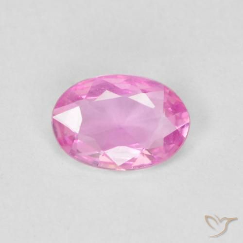 0.39ct Натуральный Розовый Сапфир, Овал, Чистота VVS