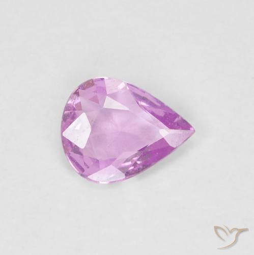 0.36ct Натуральный Светло-розовый Сапфир, Форма груши, Чистота VS