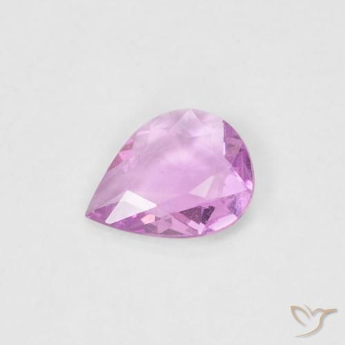 0.34ct Натуральный Светло-розовый Сапфир, Форма груши, Чистота VS