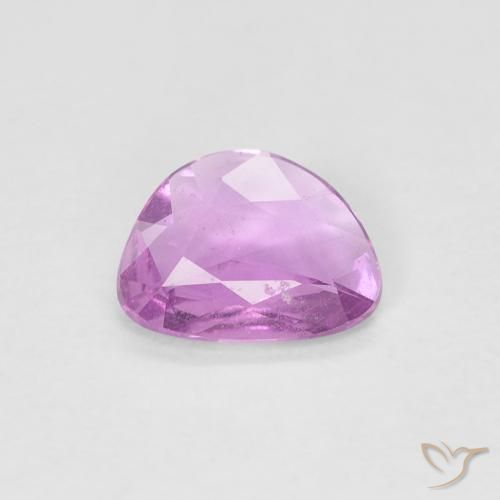 0.55ct Натуральный Светло-королевский фиолетовый розовый Сапфир, причудливая, Чистота VS