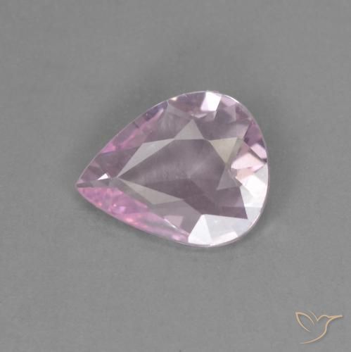 0.33ct Натуральный Вишнево-розовый тон Сапфир, Форма груши, Чистота VVS