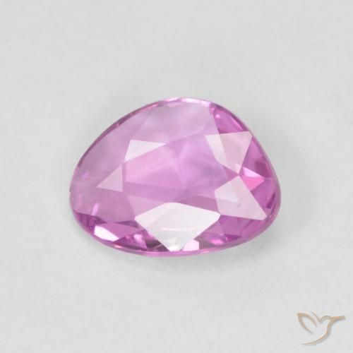0.60ct Натуральный Яркий розовато-фиолетовый Сапфир, причудливая, Чистота VVS