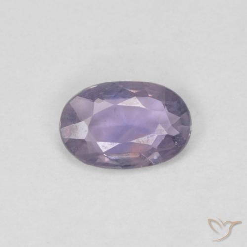 0.46ct Натуральный Средний фиолетовый Сапфир, Овал, Чистота VVS