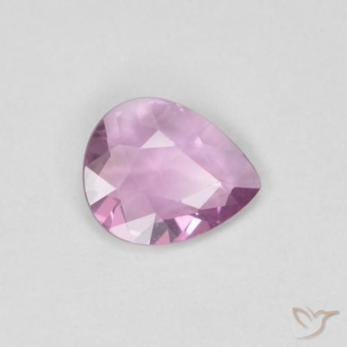 0.40ct Натуральный Очень светло-розовый Сапфир, Форма груши, Чистота VVS