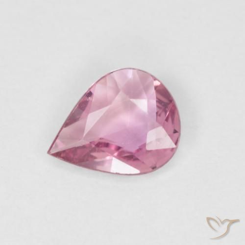 0.40ct Натуральный Светло-пурпурный Сапфир, Форма груши, VVS-VS