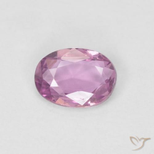 0.47ct Натуральный Королевский фиолетовый розовый Сапфир, Овал, VVS-VS