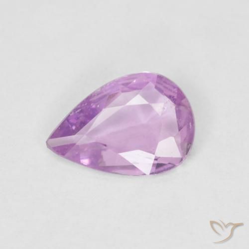 0.42ct Натуральный Розовато-фиолетовый Сапфир, Форма груши, VVS-VS