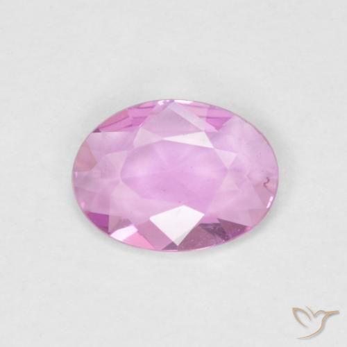 0.46ct Натуральный Пурпурно-розовый Сапфир, Овал, VVS-VS