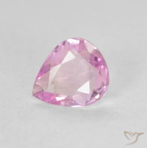 0.32ct Натуральный Очень светло-розовый Сапфир, Форма груши, VVS-VS