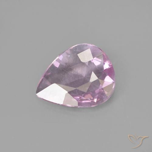 0.40ct Натуральный Вишнево-розовый Сапфир, Форма груши, Чистота VVS