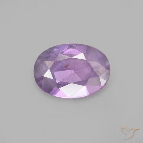0.47ct Натуральный Розовато-фиолетовый Сапфир, Овал, Чистота VVS
