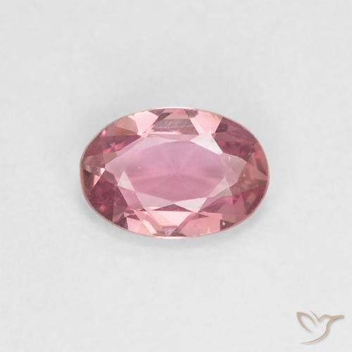 0.43ct Натуральный Жевательная резинка розовый Сапфир, Овал, Чистота VVS