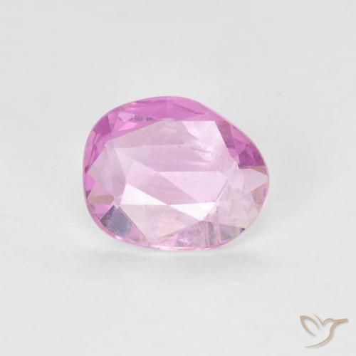 0.58ct Натуральный Средний розовый Сапфир, причудливая, Чистота VVS