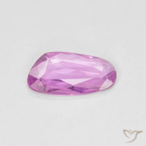 0.65ct Натуральный Яркий розовато-фиолетовый Сапфир, причудливая, Чистота VS