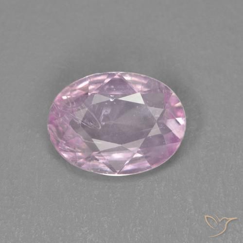0.68ct Натуральный Жевательная резинка розовый Сапфир, Овал, Чистота VS