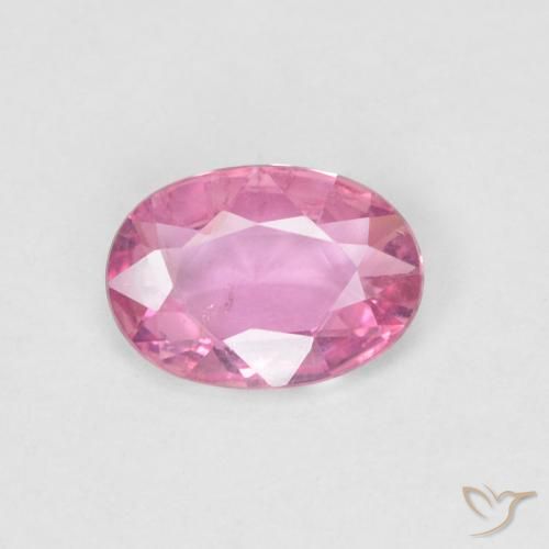 0.60ct Натуральный Ярко-розовый Сапфир, Овал, Чистота VS