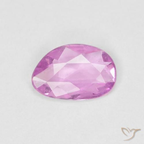 0.40ct Натуральный Светло-королевский фиолетовый розовый Сапфир, причудливая, Чистота VS