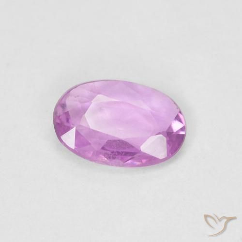 0.43 карата, натуральный Medium Light-Purple Сапфир, Овал, Чистота VS
