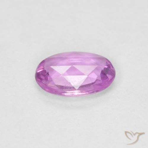 0.43 карата, натуральный Medium Light-Purple Сапфир, Овал, Чистота VS