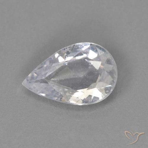 0.35ct Натуральный Средний серый Сапфир, Форма груши, Чистота VS