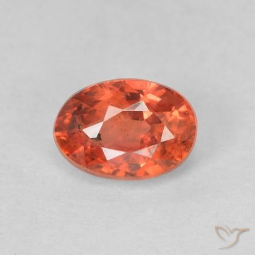0.68ct Натуральный Средний красный Сапфир, Овал, Чистота VS