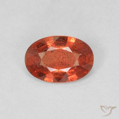 0.46ct Натуральный Интенсивный красный Сапфир, Овал, Чистота VS