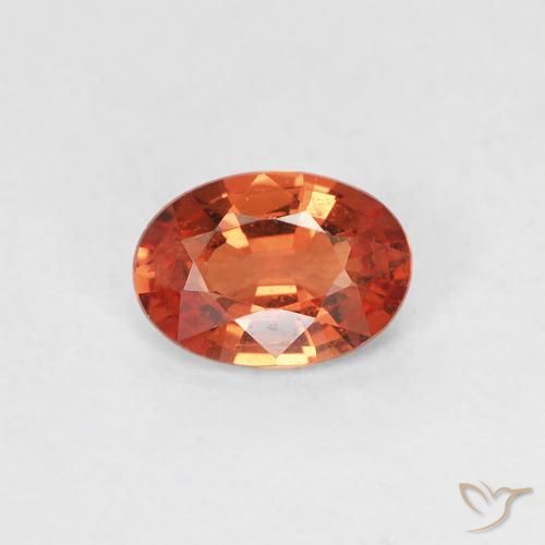 0.48ct Натуральный Средний апельсин Сапфир, Овал, VVS-VS