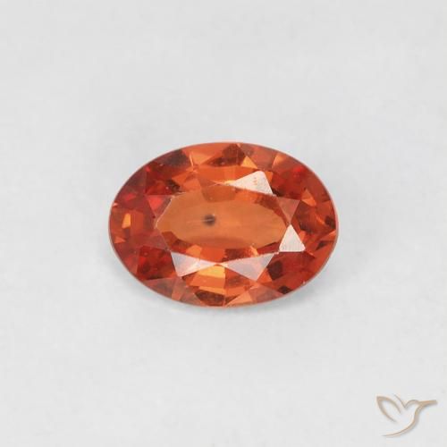 0.47ct Натуральный Средний апельсин Сапфир, Овал, VVS-VS