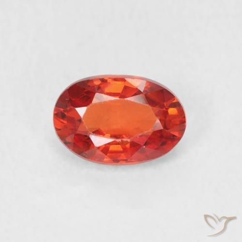 0.70ct Натуральный Средний красный Сапфир, Овал, VVS-VS