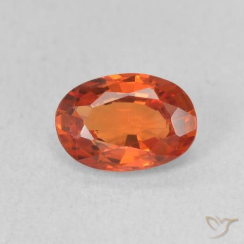 0.71ct Натуральный Средний апельсин Сапфир, Овал, VVS-VS