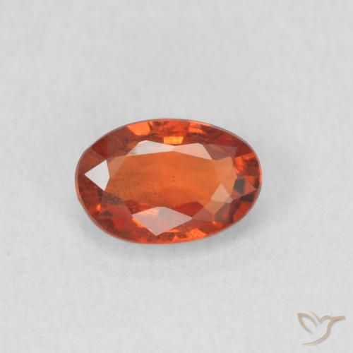 0.63ct Натуральный Средний красный Сапфир, Овал, Чистота VS