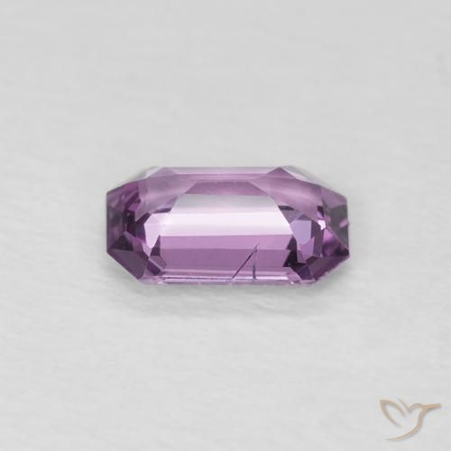 0.60 карата, натуральный Medium Dark-Purple Сапфир, Октагон / Изумрудная Огранка, VS-SI