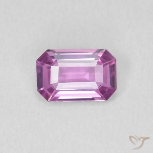 0.62ct Натуральный Medium Light-Purple Сапфир, Изумрудная огранка, Чистота VVS