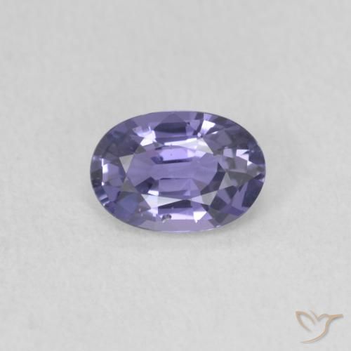 0.56ct Натуральный Темно-синевато-фиолетовый Сапфир, Овал, Чистота VS