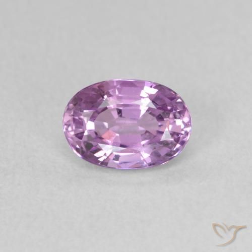 0.73ct Натуральный Средний розовато-фиолетовый Сапфир, Овал, Чистота VS