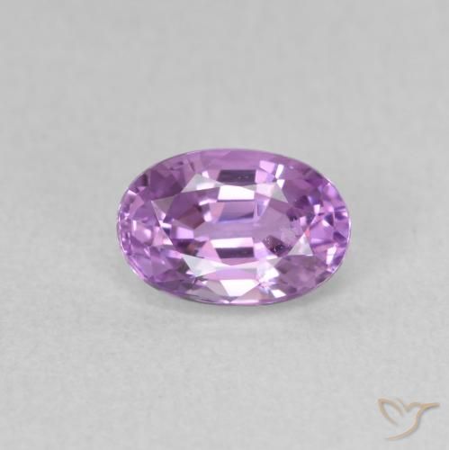 0.76ct Натуральный Электрический фиолетовый Сапфир, Овал, Чистота VS