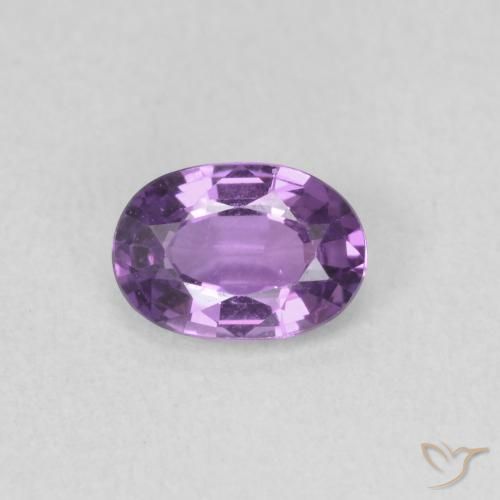 0.63ct Натуральный Темно-фиолетовый Сапфир, Овал, Чистота VVS