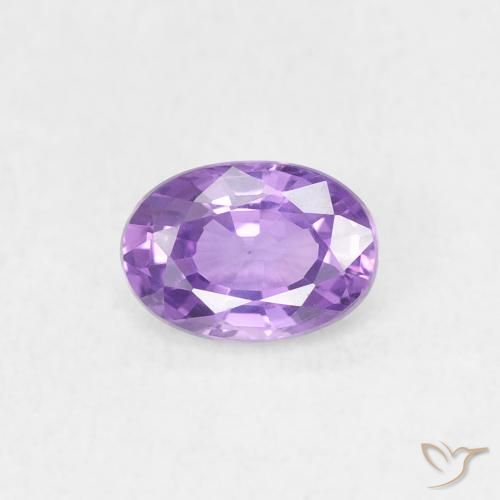0.58ct Натуральный Средний розовый фиолетовый Сапфир, Овал, Чистота VS
