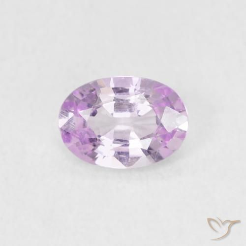 0.54ct Натуральный Очень светлый королевский розовый Сапфир, Овал, Чистота VVS