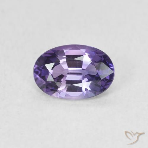 0.63ct Натуральный Виноградно-фиолетовый Сапфир, Овал, Чистота VVS