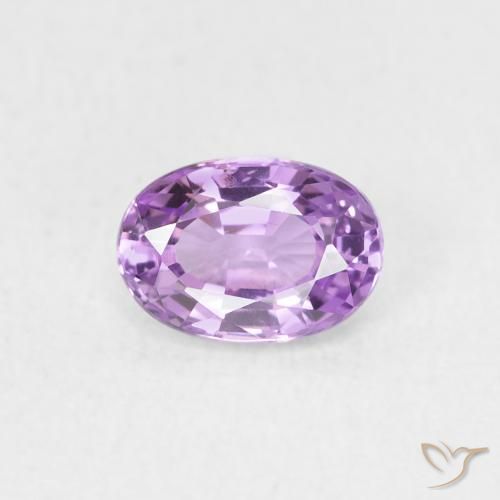 0.64ct Натуральный Электрический фиолетовый Сапфир, Овал, Чистота VVS