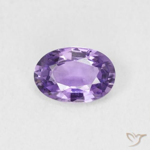 0.56ct Натуральный Средний фиолетовый Сапфир, Овал, VVS-VS