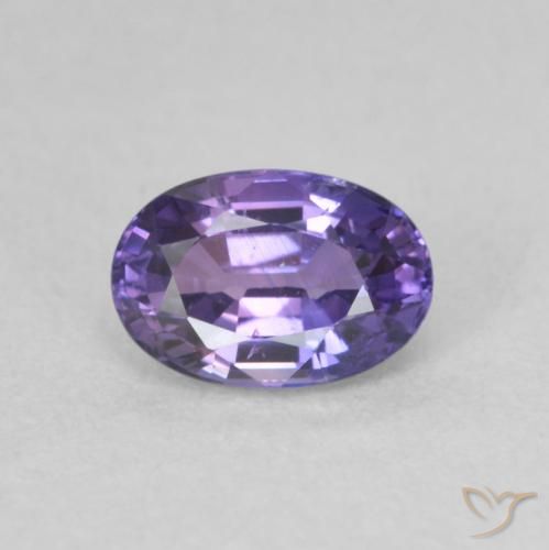 0.73ct Натуральный Темно-фиолетовый Сапфир, Овал, VVS-VS